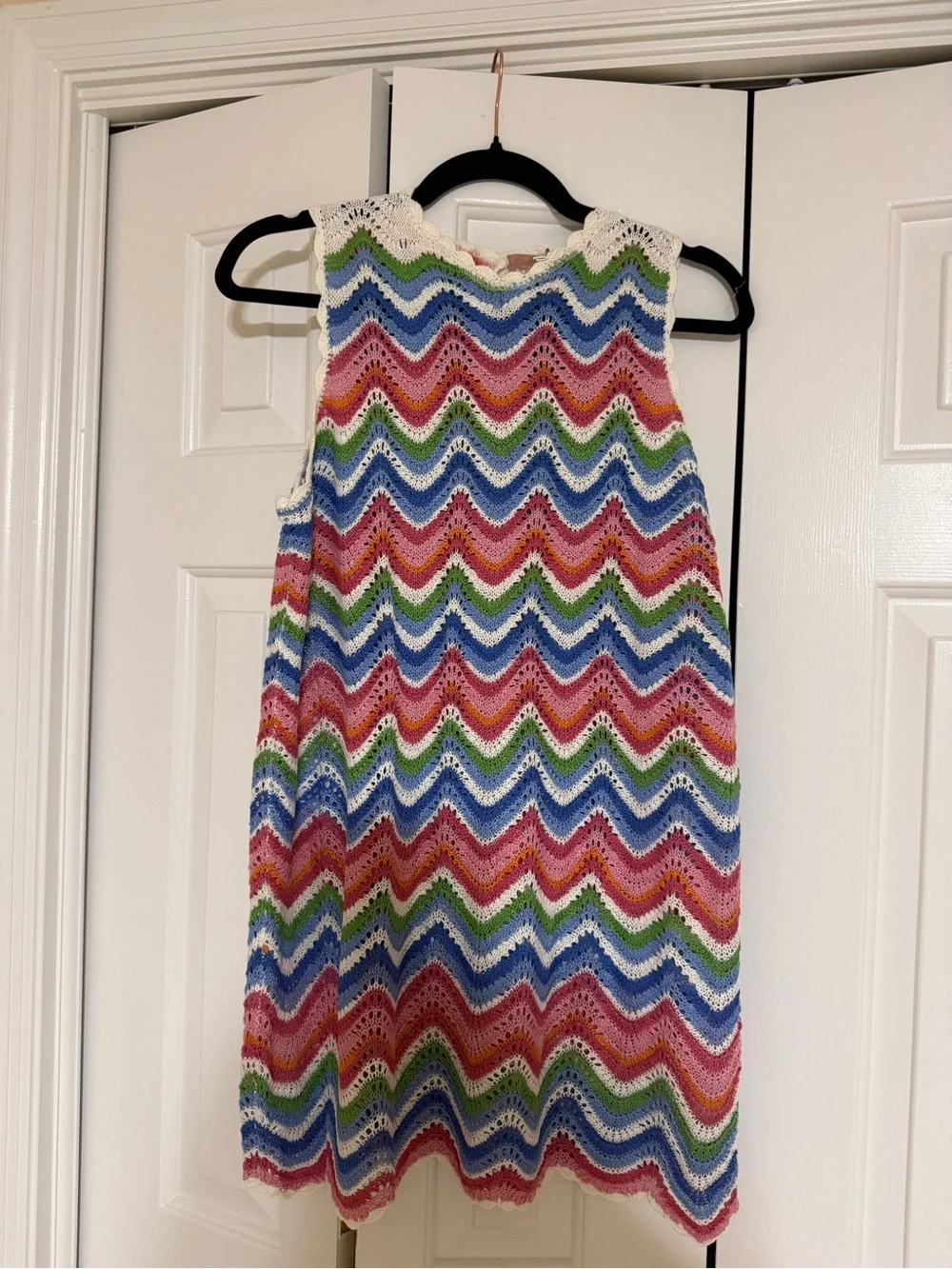 Show Me Your Mumu Sweeney Chevron Crochet Coverup